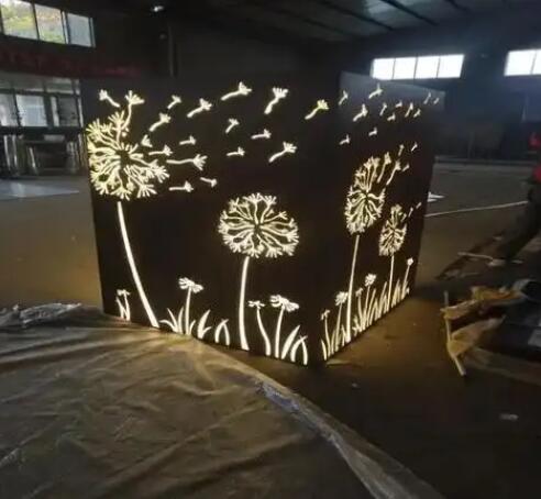 北流耐候钢灯箱