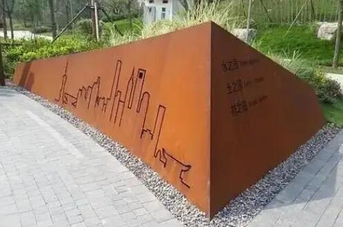 北流耐候钢挡土墙